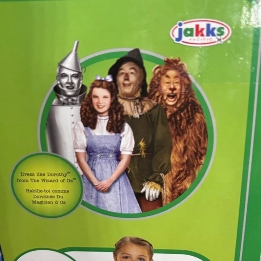 Jakks Pacific Kids Girls SZ 4-6 Dorothy Costume Halloween Wizard of Oz Play NEW